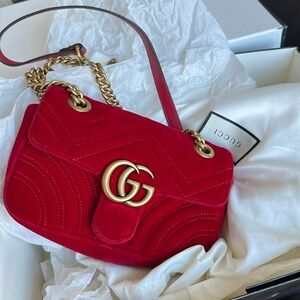 Gucci Velvet Matelasse GG Marmont